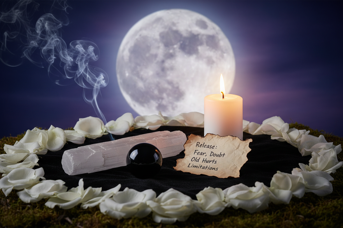 Full Moon Release Rituals: Letting Go with Crystal Energy