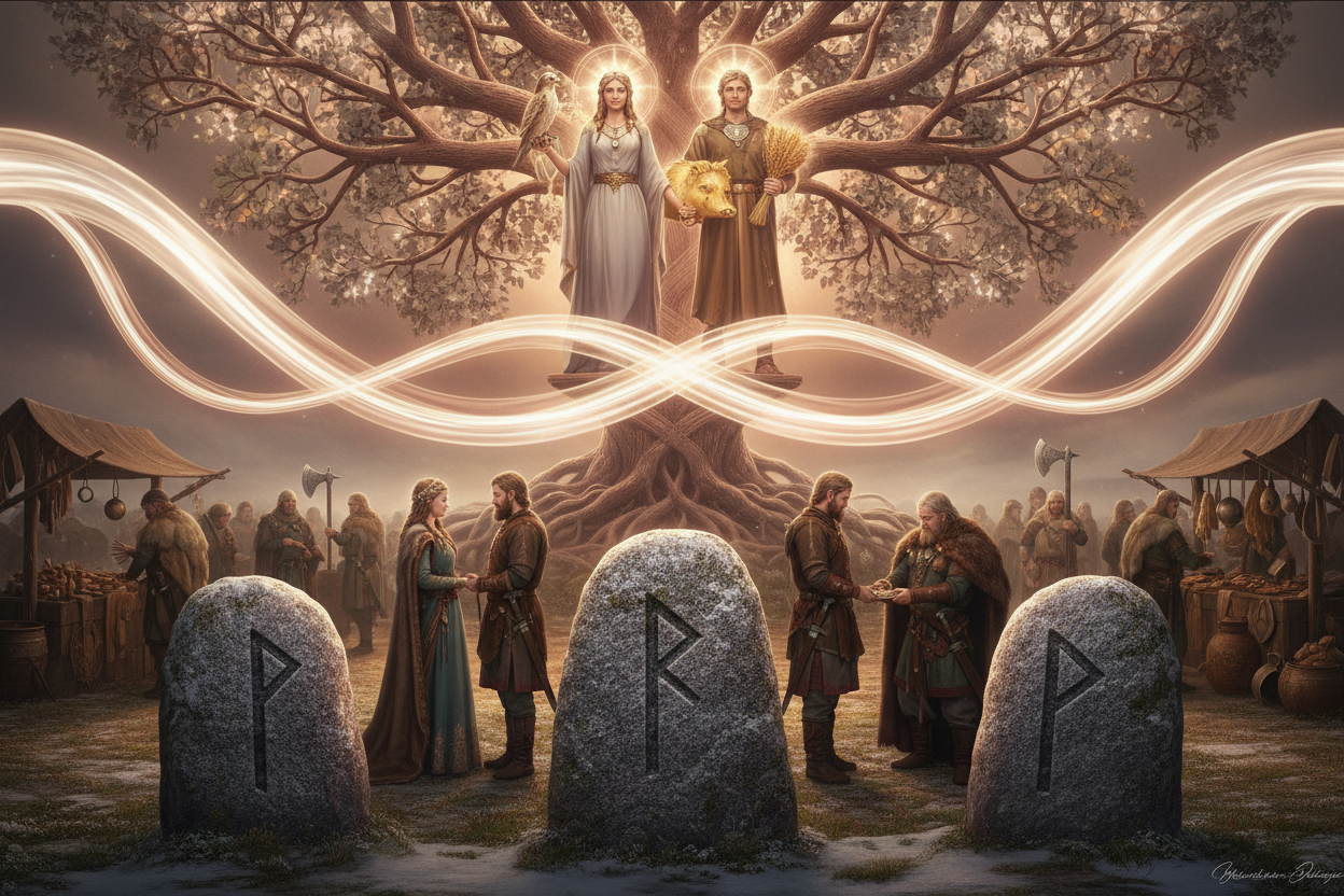 Gebo Rune Deep Dive: Norse Mythology, Freya & Sacred Exchange – Nicole ...