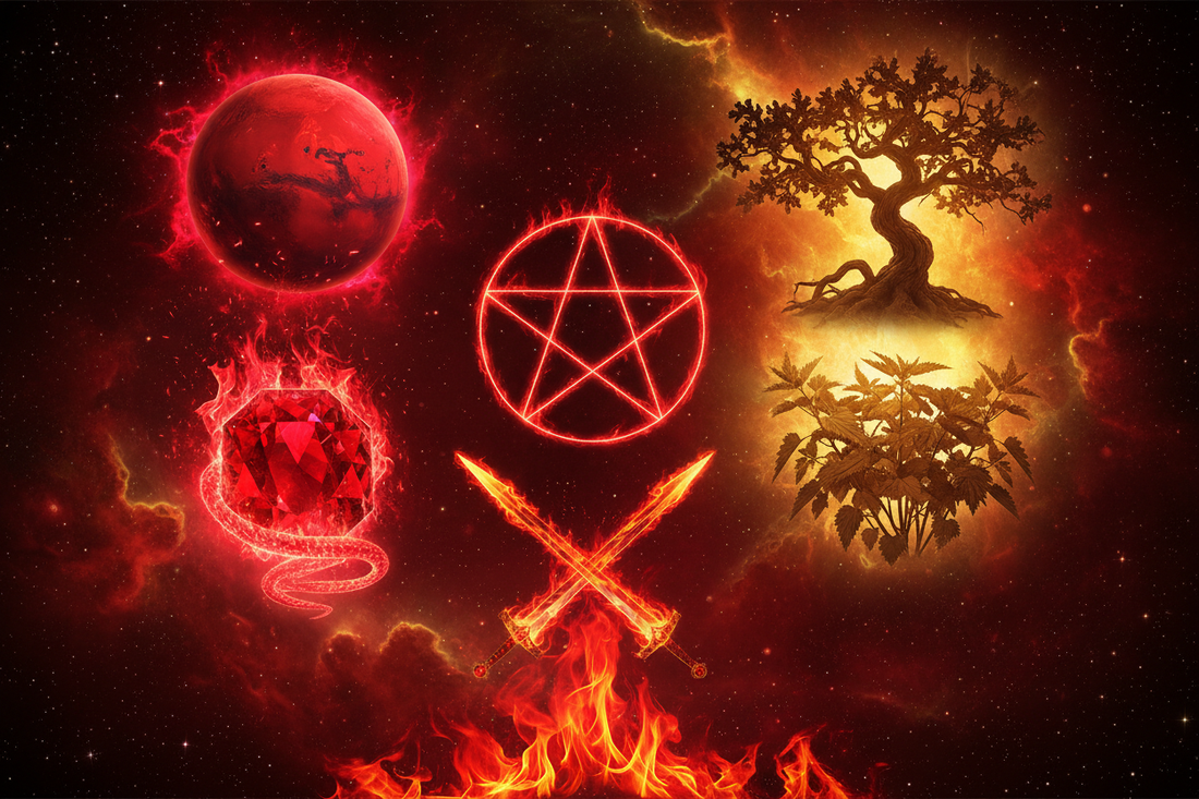 Geburah Correspondences: Mars, Color, Element & Symbolic System