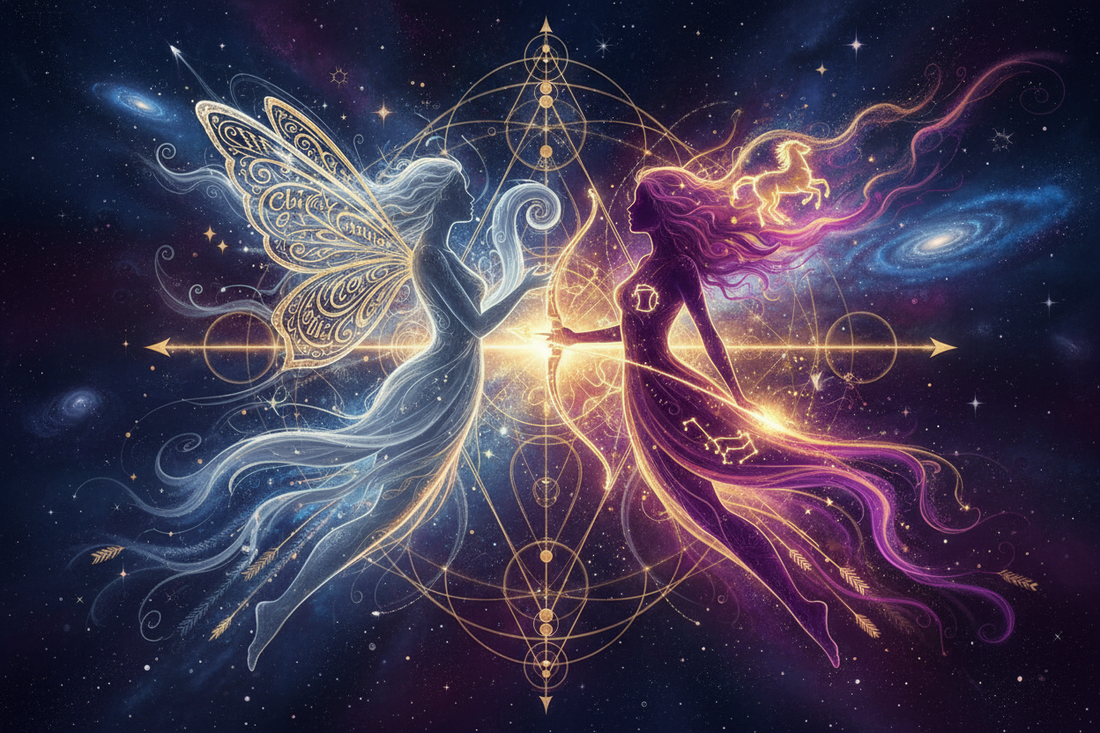 Gemini Mother with Sagittarius Daughter: The Twins and the Archer Nicole's ritual universe