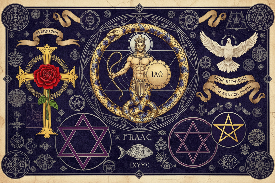 Gnostic Symbols Ouroboros Abraxas Sacred Iconography Complete gnostic-symbols-ouroboros-abraxas-sacred-iconography-complete
