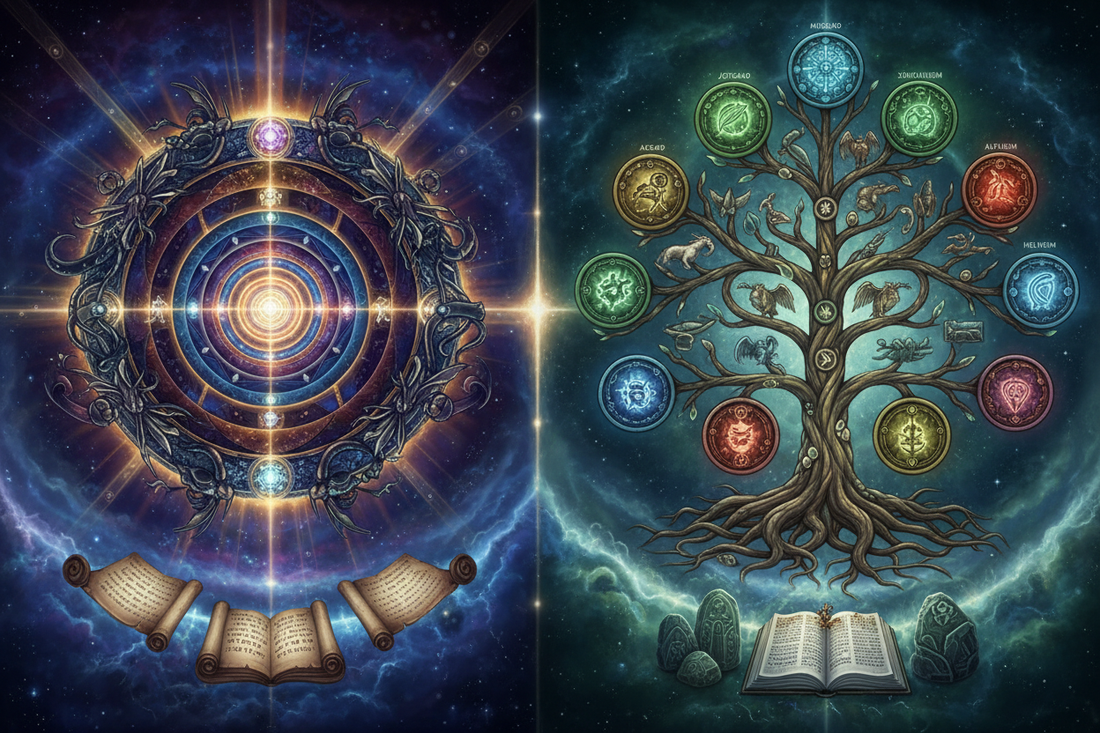 Gnostic vs Norse: Cosmology Comparison - Nicole's ritual universe