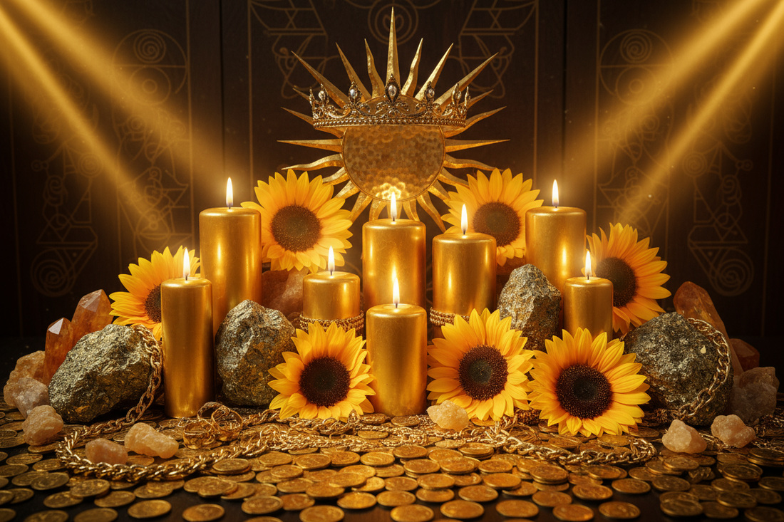 Gold Candle Magic: Solar Masculine Abundance & Success