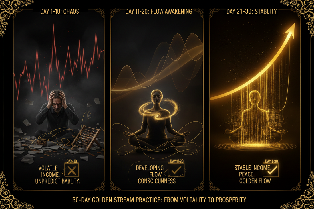 I Practiced Golden Stream for 30 Days: Income Stabilized - Nicole's ritual universe