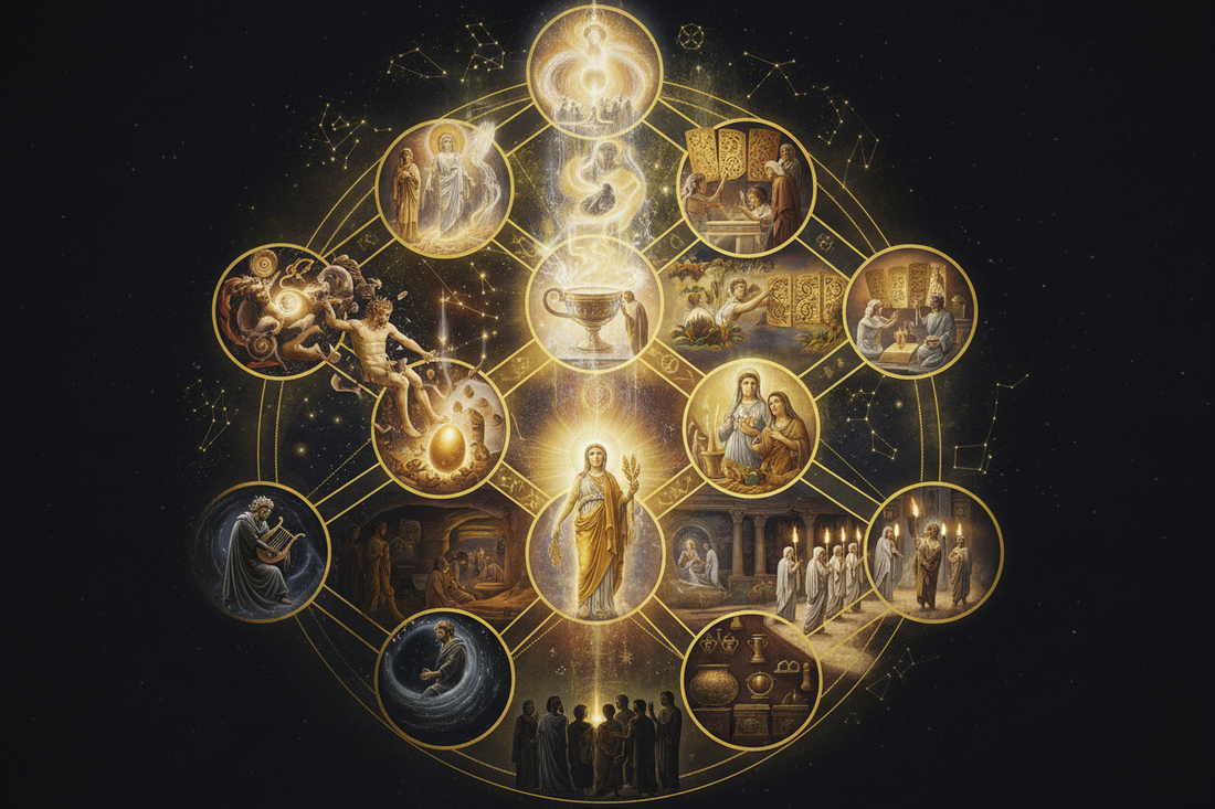 Greek Mysteries (Eleusinian/Orphic) × Kabbalistic Initiation Grades - Nicole's ritual universe