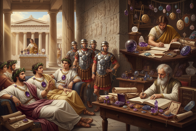 Greek and Roman Gemstones: Amethyst, Hematite, and Classical Crystals