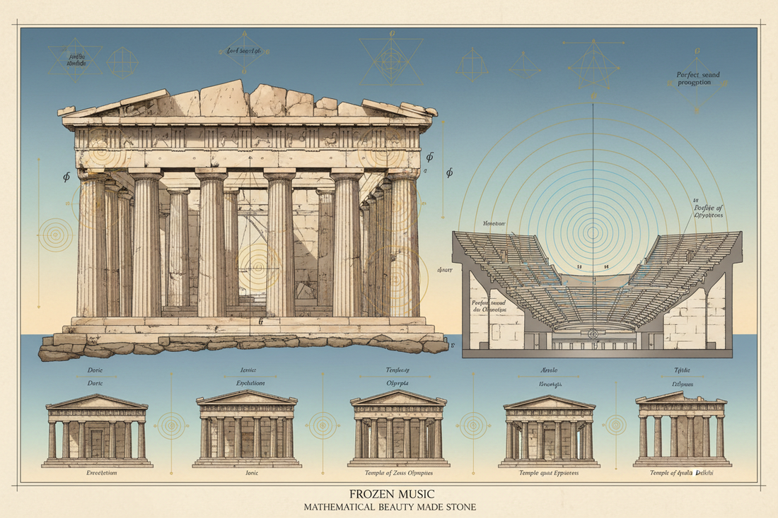 Greek Temples: Golden Ratio, Acoustics, and Divine Proportions - Mathematical Beauty in Classical Architecture - Nicole's ritual universe