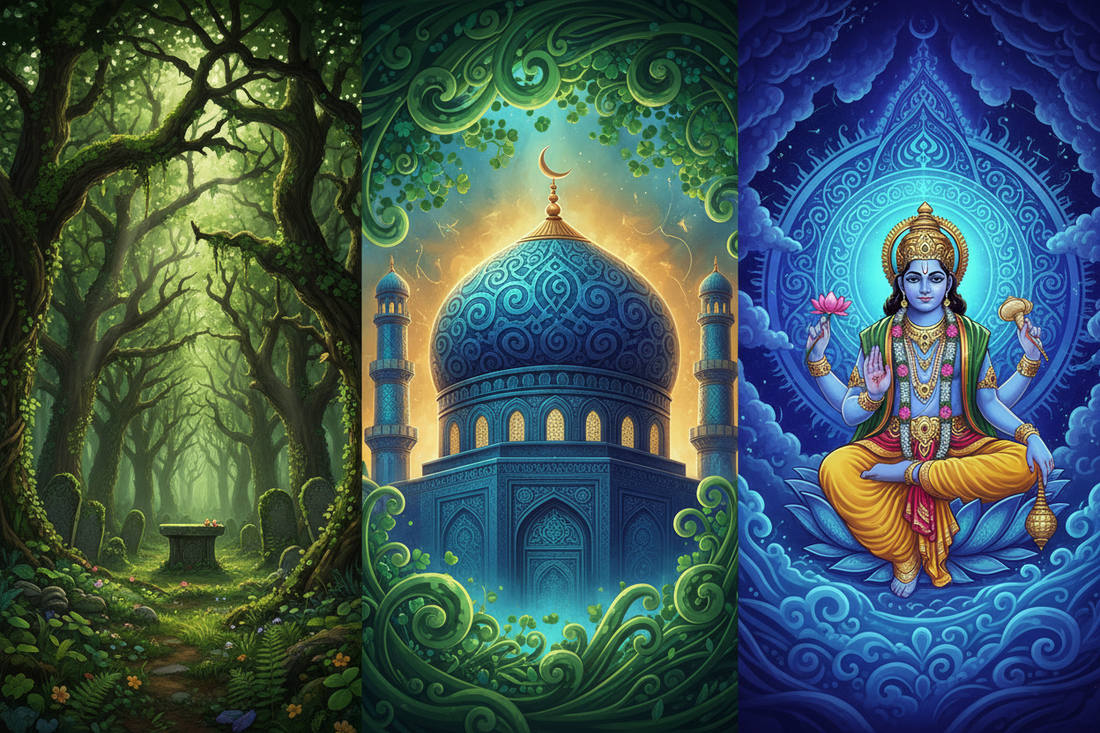 Green and Blue — Why Nature Colors Become Sacred Colors