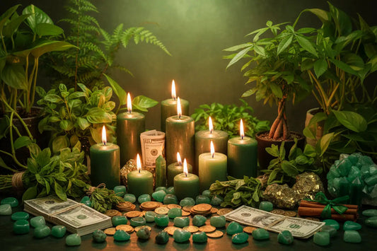 Green Candle Magic: Money & Abundance Spells That Work - Nicole's ritual universe