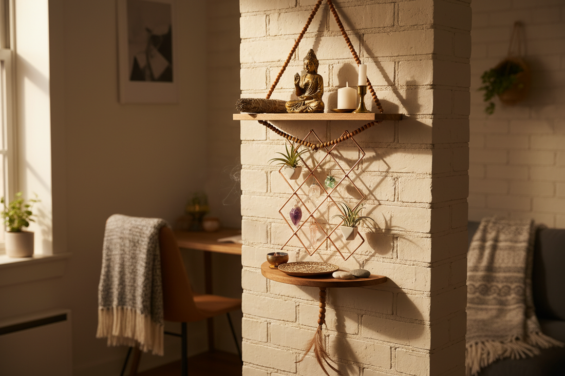 How to Create a Hanging Wall Altar for Small Spaces: Vertical Sacred Space Solutions