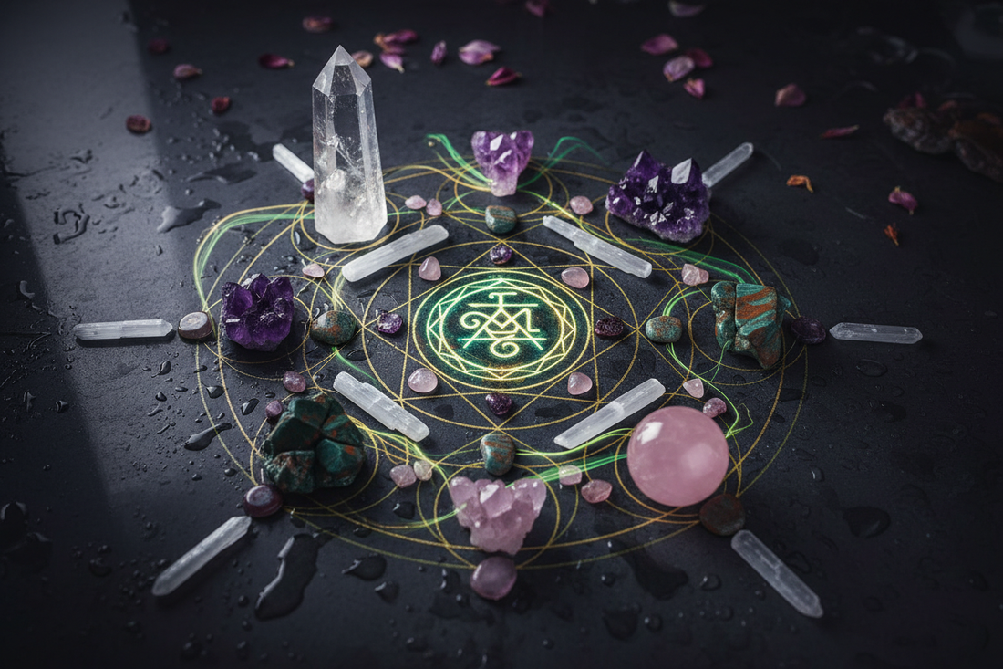 Combining Healing Sigils with Crystals - Nicole's ritual universe
