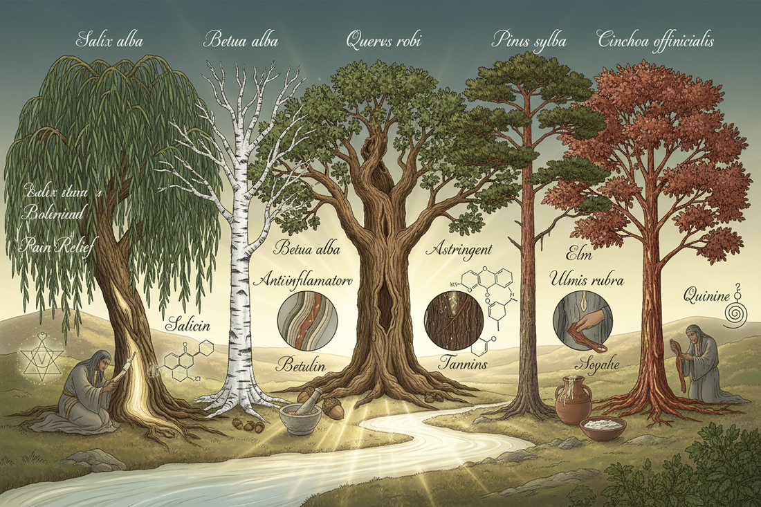 Healing Trees: Willow, Birch, and Medicine Bark Convergence - Arboreal Pharmacy & Cross-Cultural Tree Medicine - Nicole's ritual universe