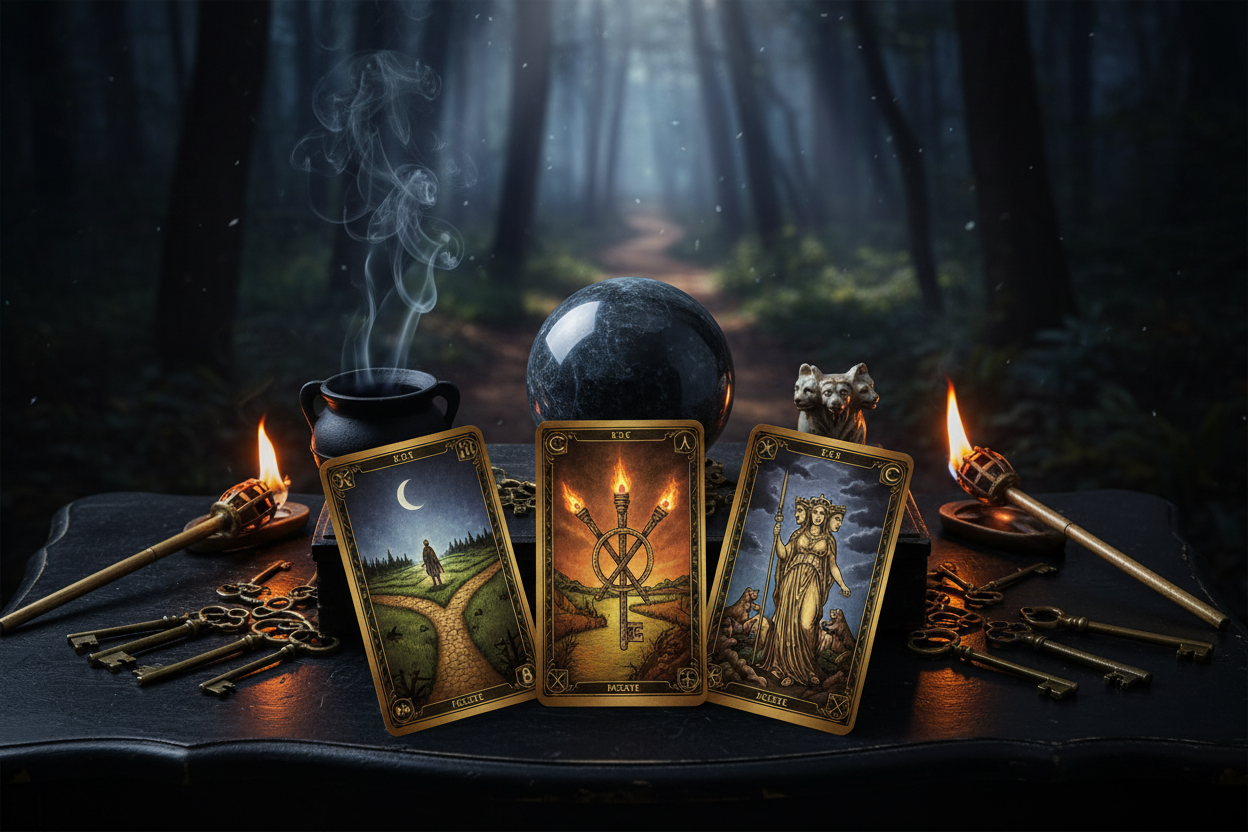 Hecate's Night Divination: Crossroads Tarot Spreads and Hecate Oracle ...