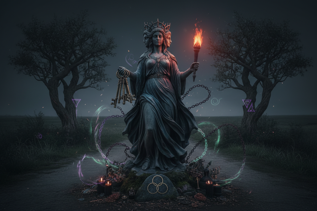 Hecate's Night Folklore: Crossroads Legends, Triple Goddess, and Key Magic