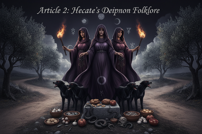 Hecate's Deipnon Folklore: Crossroads Supper Legends and Dark Moon Magic