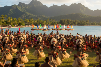 Heiva: Tahitian Cultural Festival - Traditional Dance, Canoe Racing, Tattoo Art & Mythology Reenactment