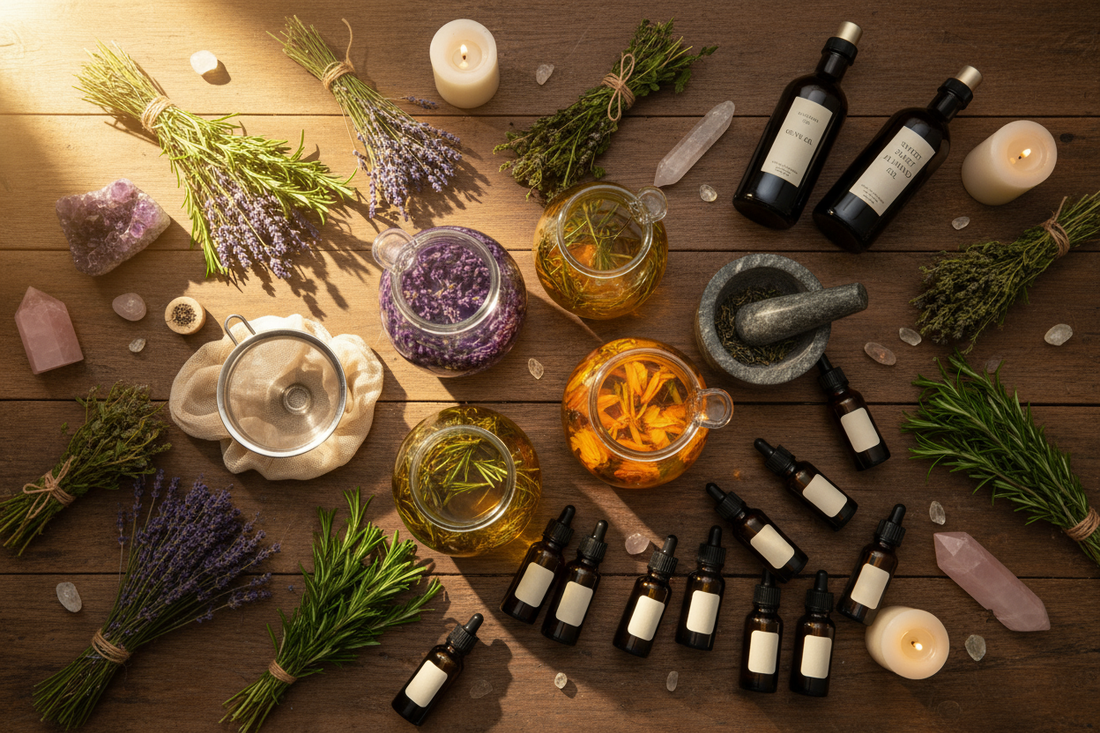 Herbal Infused Oils: Making Magical Oils at Home