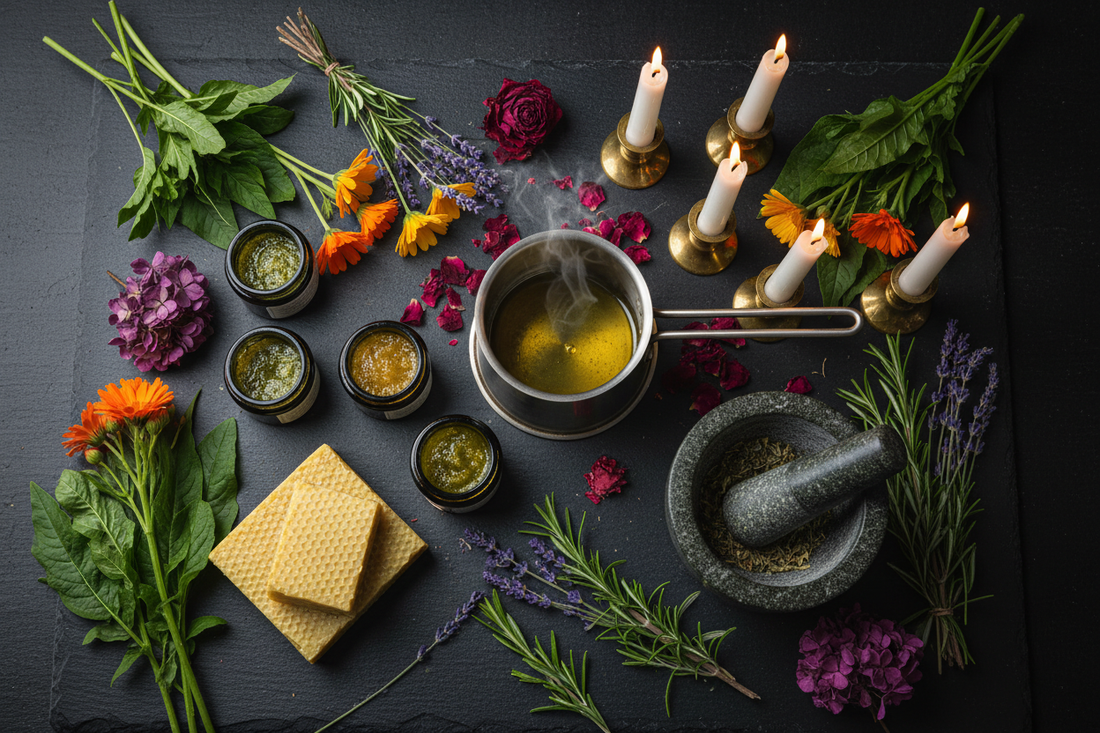 Herbal Salves & Ointments for Ritual Use: Flying Ointment & Healing Balms