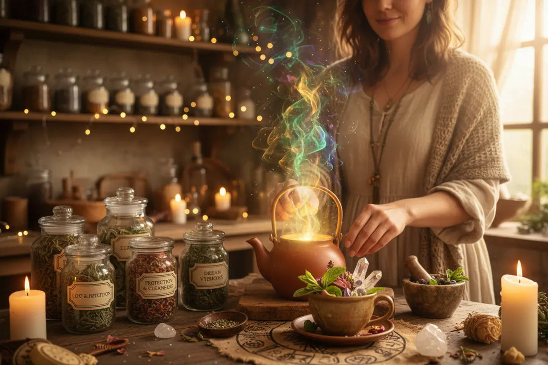Herbal Tea Magic: Complete Guide to Brewing Intention & Tea Spells Nicole's ritual universe
