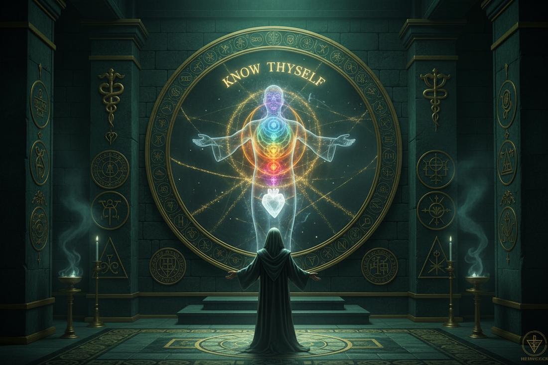 Hermetic "Know Thyself" as Internal Locus Training: The Foundation of Psychological Sovereignty - Nicole's ritual universe