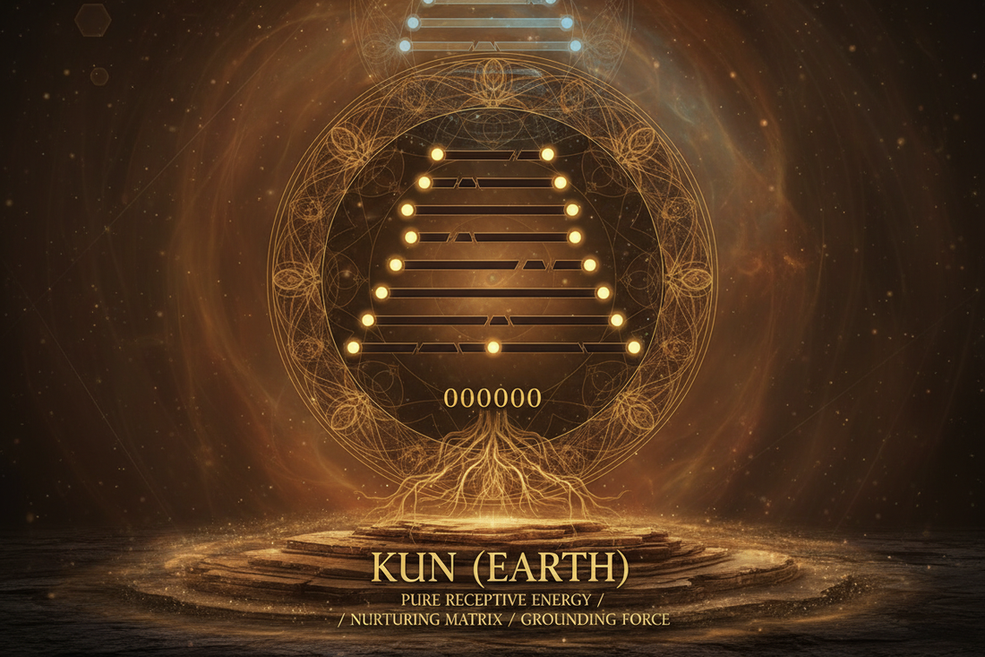 Hexagram 2: Kun (Earth, 坤) - Pure Yin and the Receptive Matrix