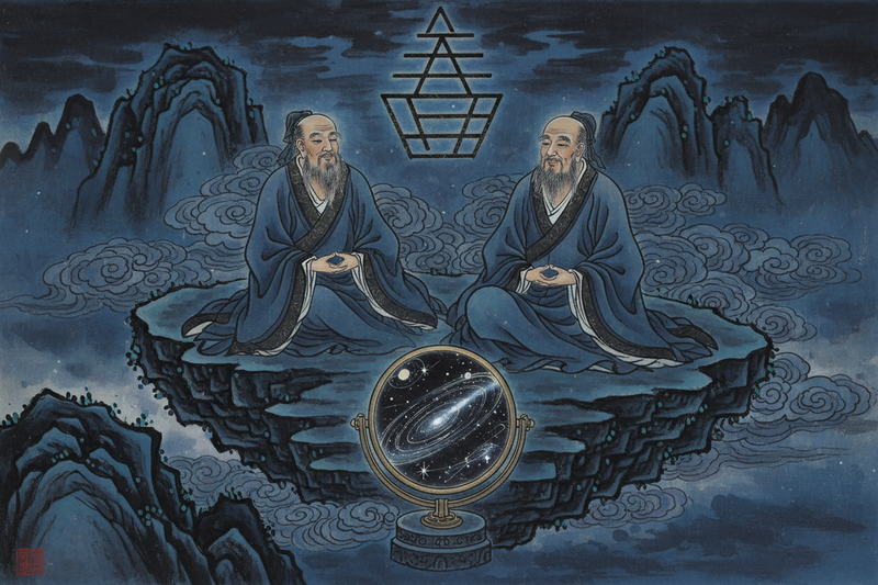 Hexagram 20 Guan - Complete Guide Part 4: Philosophy — Contemplation in Confucian, Taoist, and Political Thought