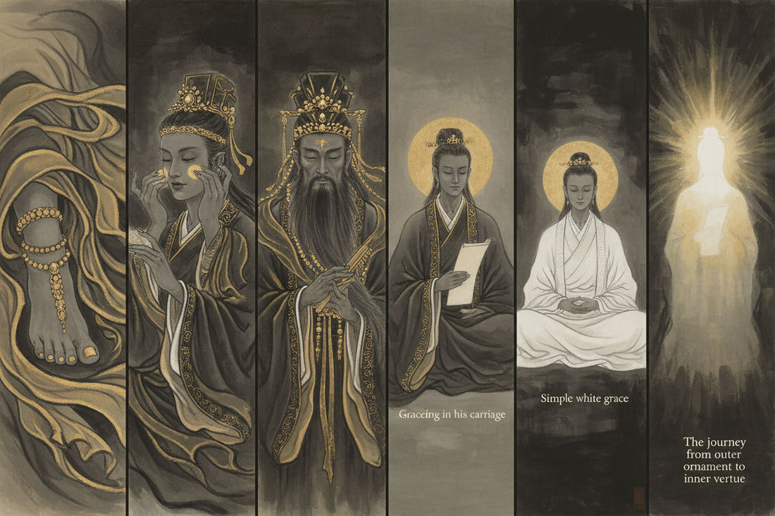Hexagram 22 Bi - Complete Guide Part 2: The Six Lines and the Stages of Grace