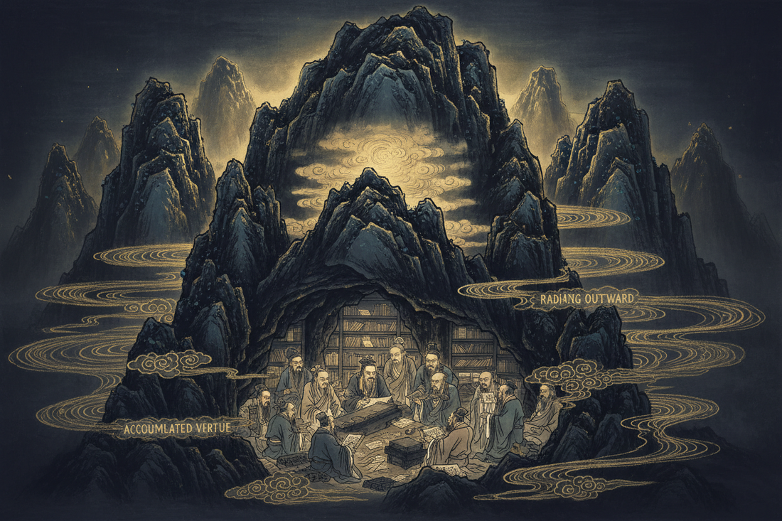 Hexagram 26 Da Xu - Complete Guide Part 4: Philosophy — Great Accumulation in Confucian, Taoist, and Classical Thought