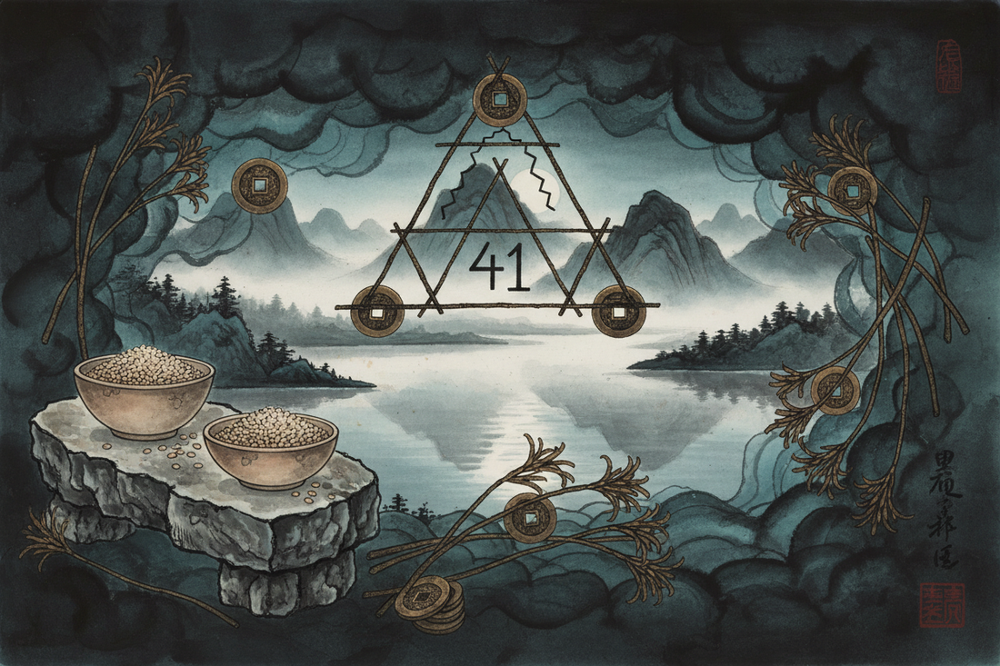Hexagram 41 Sun - Complete Guide Part 3: Divination Guide — How to Read Decrease in Practice