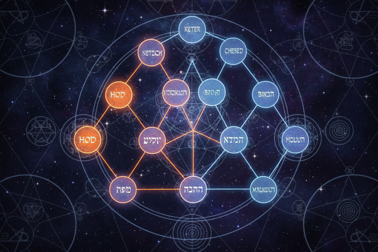 Hod's Position on the Tree of Life: Pillar of Severity & Structural ...