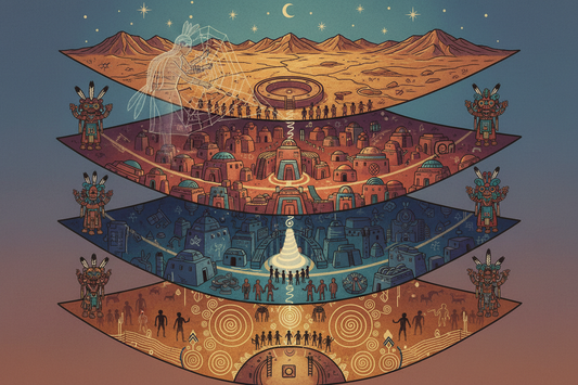 Hopi Emergence Myth: The Four Worlds - The Journey Through Cosmic Chambers