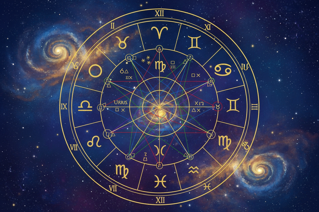 Houses and Aspects Astrological Chart Structure