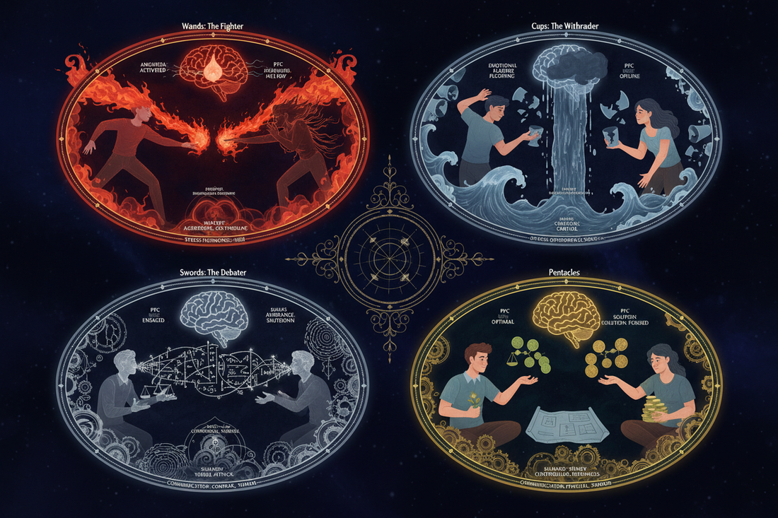 How Each Suit Handles Conflict — Fight, Withdraw, Debate, Negotiate - Nicole's ritual universe