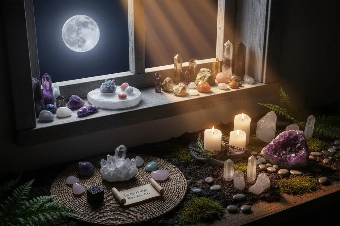 How to Charge Crystals: Moon, Sun & 7 Powerful Charging Methods - Nicole's ritual universe