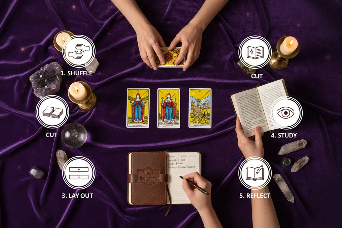 How to Read Tarot: 5 Steps from Shuffle to Interpretation - Nicole's ritual universe