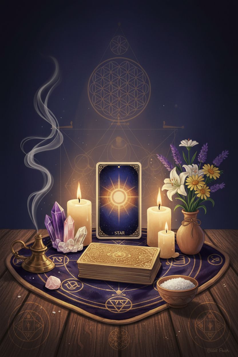 How to Set Up Your Tarot Altar: A Light Path Guide Nicole's ritual universe