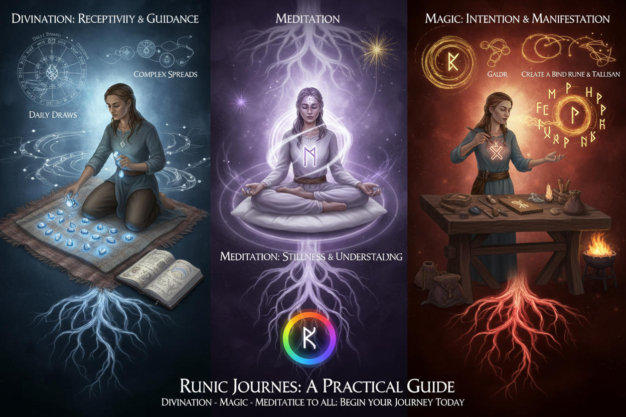 How to Use Runes: Divination, Magic & Meditation | Complete Practical ...