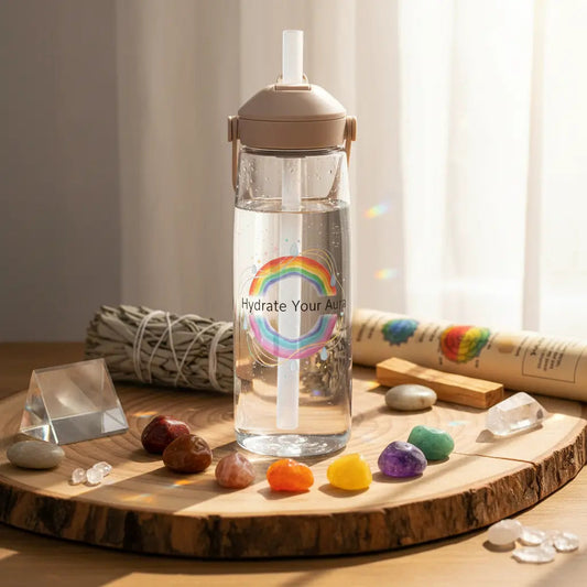 Hydrate Your Aura Water Bottle cover