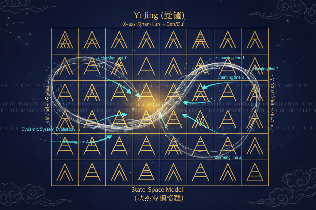 The I Ching as a State-Space Model: Hexagrams as System States