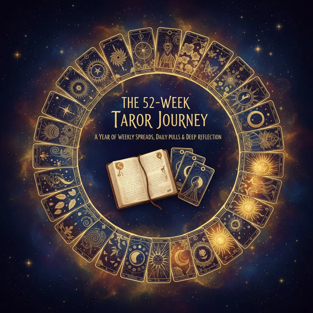 The 52-Week Tarot Journey guide cover