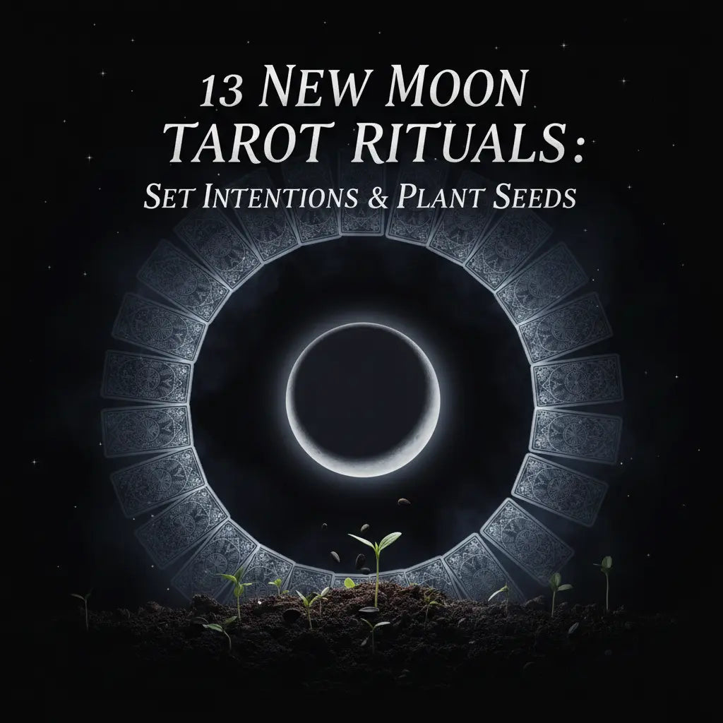 13 New Moon Tarot Rituals guide cover