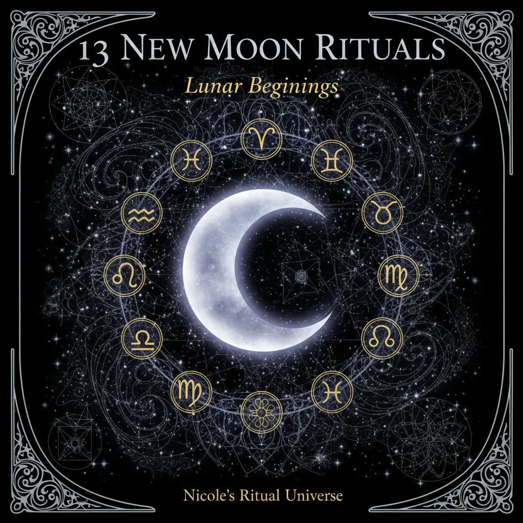 13 New Moon Rituals Lunar Beginnings cover