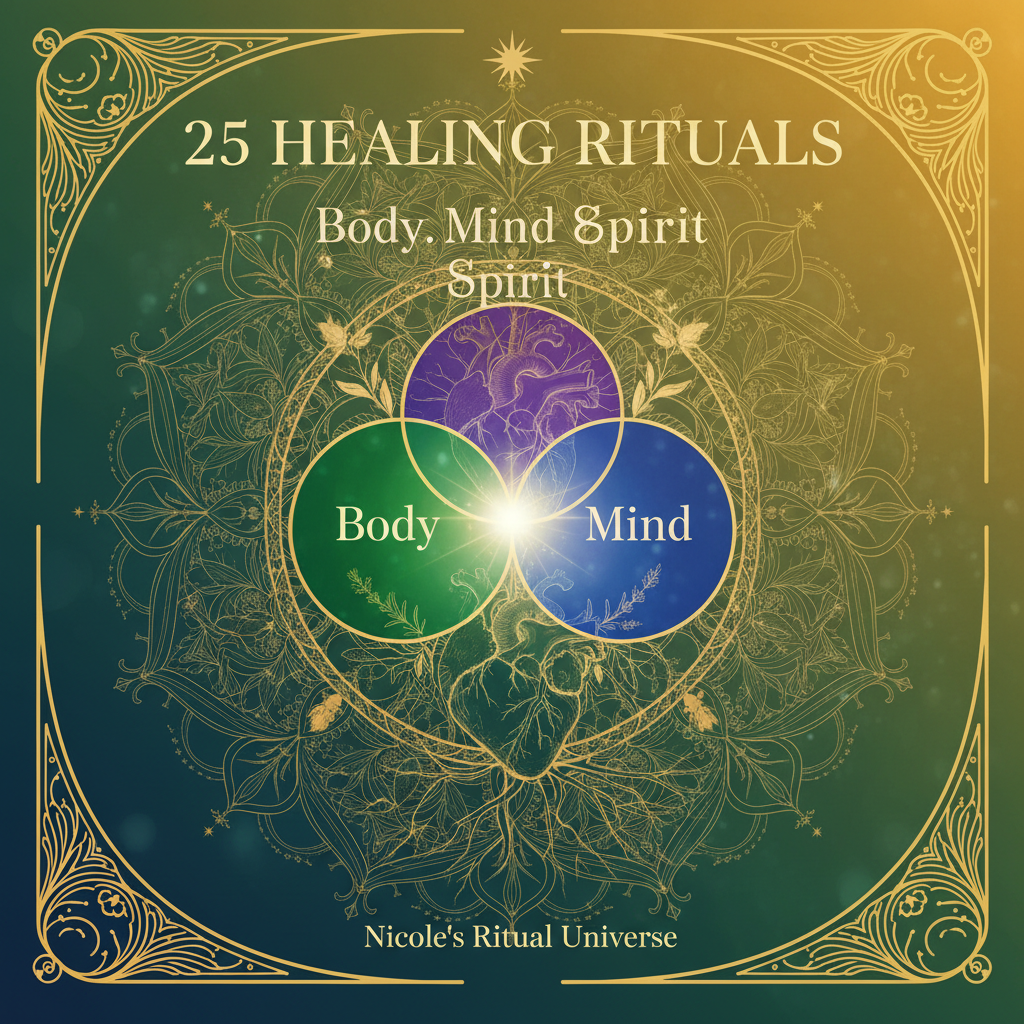 25 Healing Rituals Body Mind Spirit — daily and weekly healing rituals building an ongoing practice