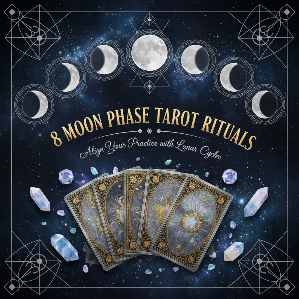 8 Moon Phase Tarot Rituals guide cover