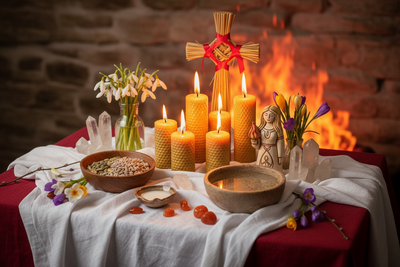 Imbolc Light Path Altar: Creating Brigid's Sacred Space