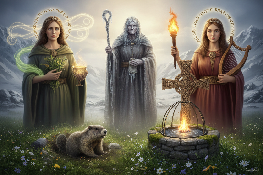 Imbolc Folklore: Brigid's Myths, Groundhog Lore, and Spring Omens - Nicole's ritual universe