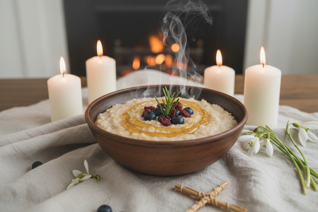 Imbolc Oat Porridge: Brigid's Blessing Recipe for New Beginnings