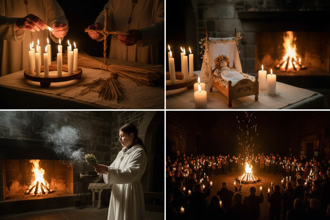 Work Rituals Lighting Imbolc Rituals: Lighting Candles and Making Brigid's Crosses – Nicole's ...