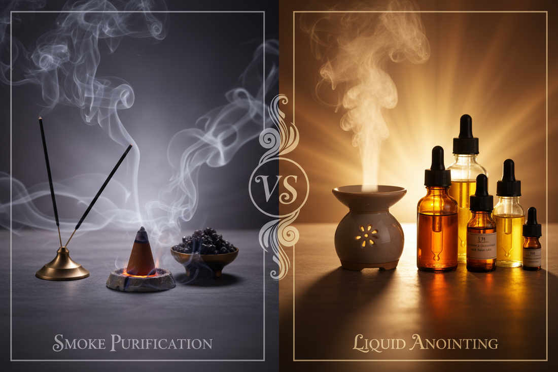Incense vs Essential Oils: Which Aromatic Tool is Right for You? - Nicole's ritual universe
