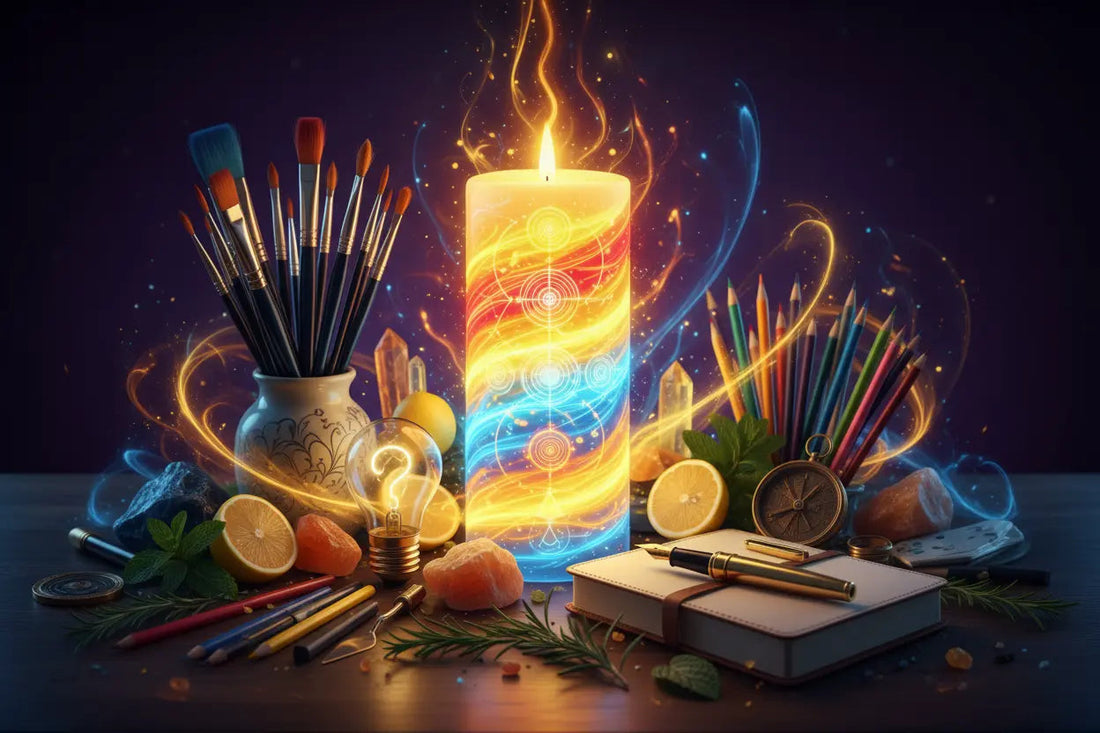 Inspiratio Divina Candle: Creative Flow Magic Circle - Nicole's ritual universe